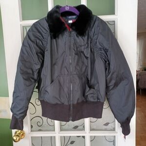 Tommy girl jacket vintage New with tags woman size medium black